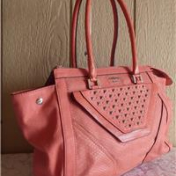 GUESS Tough Luv  Faux Leather Satchel- - Picture 9 of 15